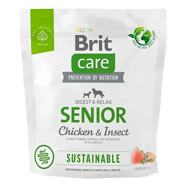 Brit Care Senior Chicken & Insect 1 Kg | Alimento Senior para Perro