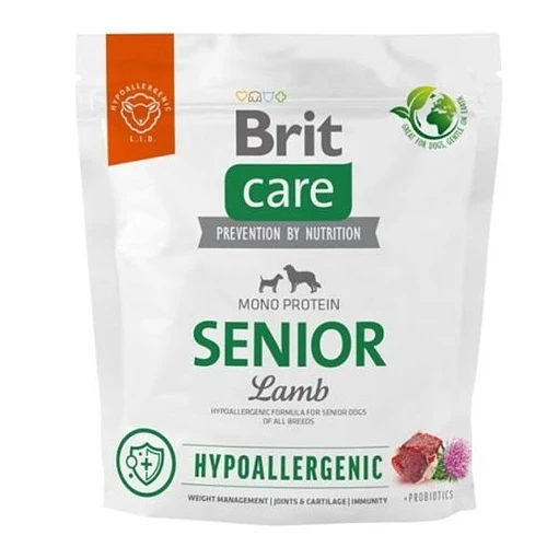 Brit Care Senior Lamb 1 Kg | Alimento Senior Hipoalergénico para Perro