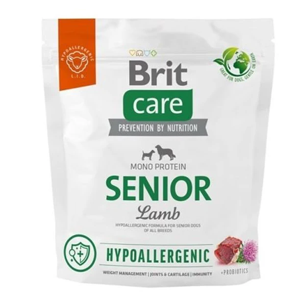 Brit Care Senior Lamb 1 Kg | Alimento Senior Hipoalergénico para Perro