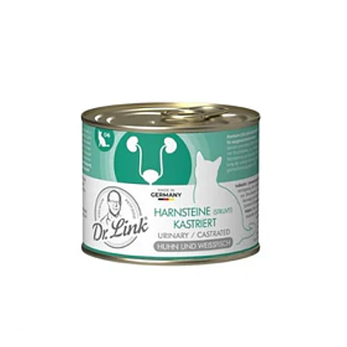 Dr. Link Lata Gato Urinary Sterilized 200gr | Alimento Húmedo para Gatos Esterilizados