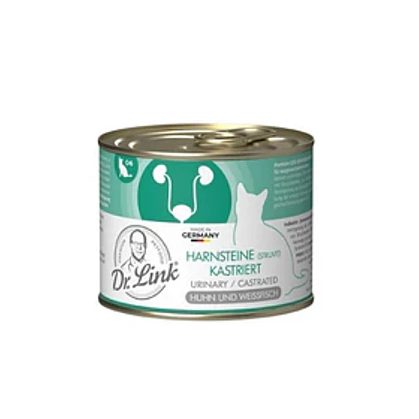 Dr. Link Lata Gato Urinary Sterilized 200gr | Alimento Húmedo para Gatos Esterilizados