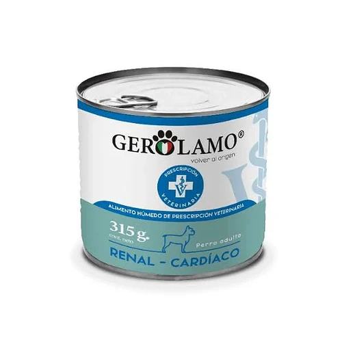Gerolamo Lata Paté Perro Adulto Renal Cardíaco 315gr | Alimento Húmedo Especializado
