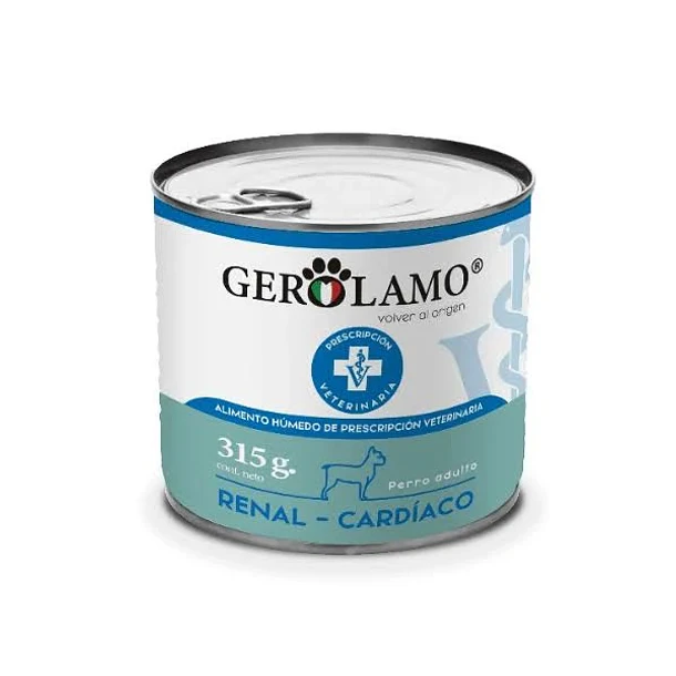Gerolamo Lata Paté Perro Adulto Renal Cardíaco 315gr | Alimento Húmedo Especializado