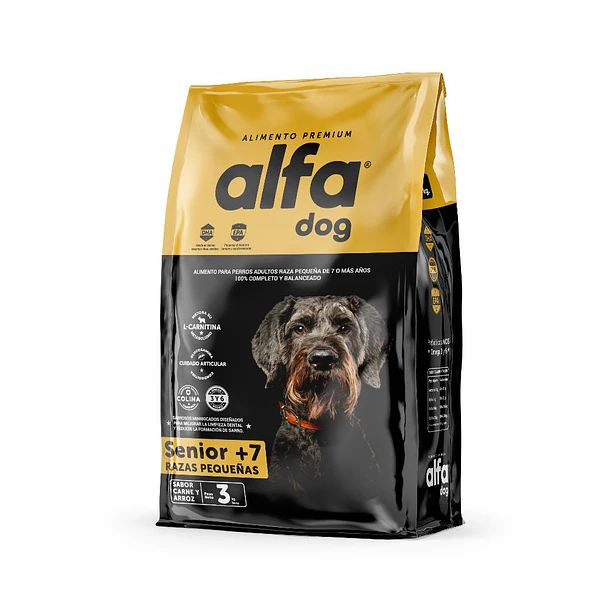 Alfa Dog Premium Senior Raza Pequeña 10kg - Alimento para Perros Senior