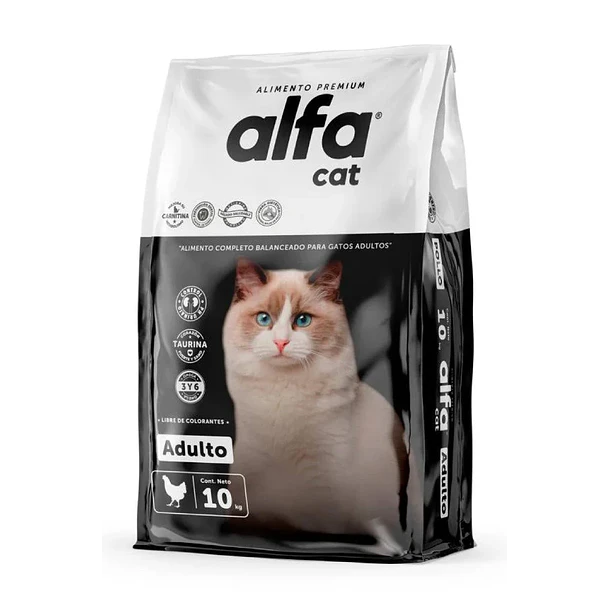 Alfa Cat Premium Adulto 10kg - Alimento para Gatos Adultos