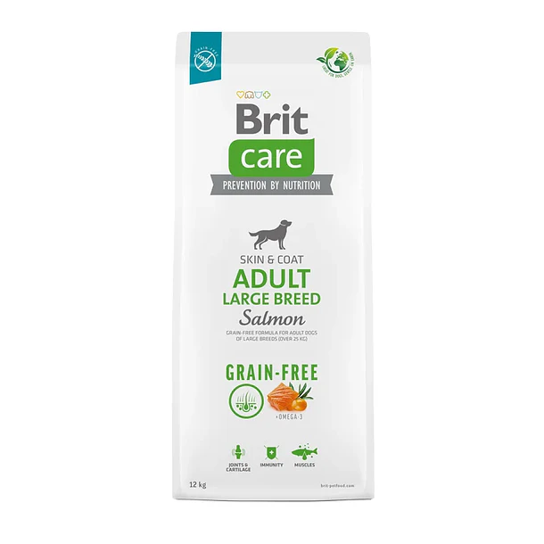 Brit Care Adult Large Breed Salmón 12kg – Alimento Super Premium Sin Granos