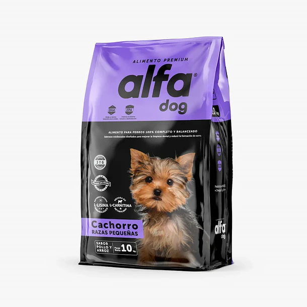 Alfa Dog Cachorro Razas Pequeñas 3kg – Alimento para Perros Cachorros