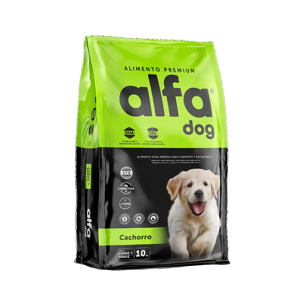 Alfa Dog Cachorro Razas Medianas y Grandes 10kg – Alimento para Perros Cachorros