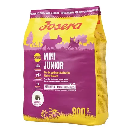 Josera Alimento para Perro Mini Junior 900gr - Alimento Sin Gluten con Proteína de Ave
