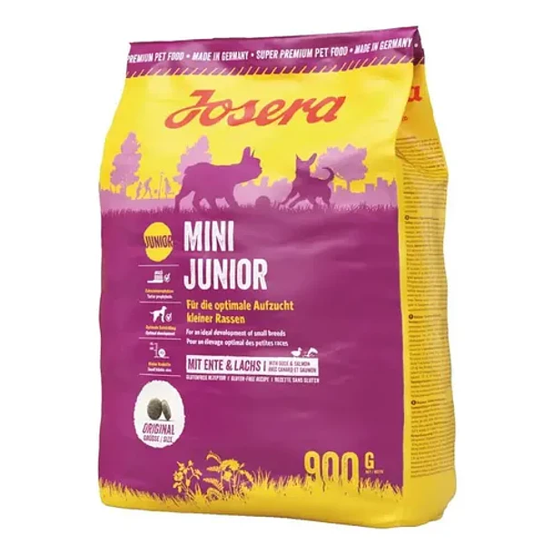 Josera Alimento para Perro Mini Junior 900gr - Alimento Sin Gluten con Proteína de Ave