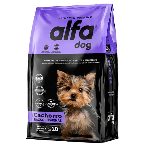 Alfa Dog Cachorro Razas Pequeñas 10kg – Alimento para Perros Cachorros