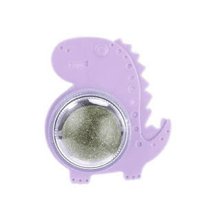 Pelota de catnip en dinosaurio Morado