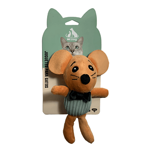 Peluche de ratón con smocking Celeste