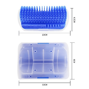 Cepillo rascador masajeador para sillas o esquinas Azul