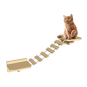 Puente de madera para gatos