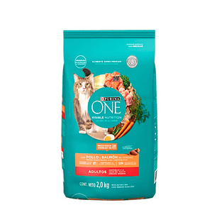 Purina One Pollo Y Salmón Gatos Adultos 2Kg