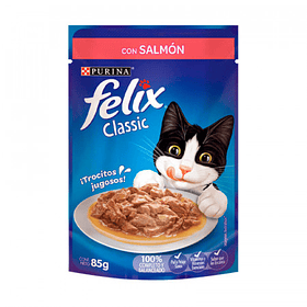 Purina Felix Classic Con Salmón 85Gr