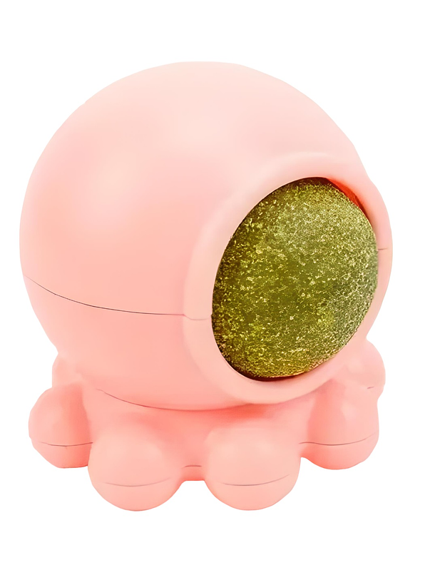 Juguete Catnip con forma de pulpo Rosado 1