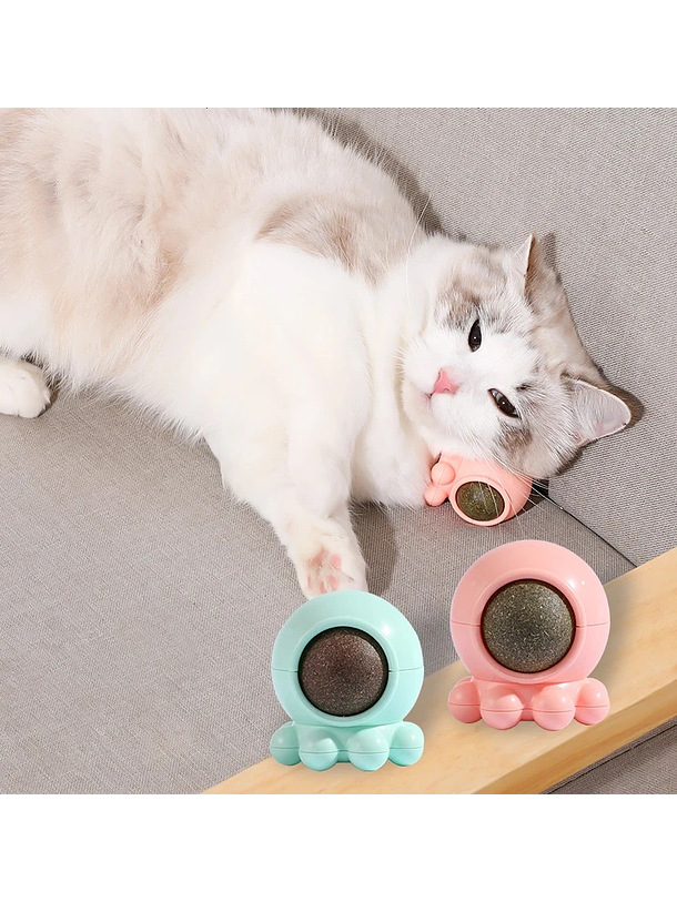 Juguete Catnip con forma de pulpo Rosado 2