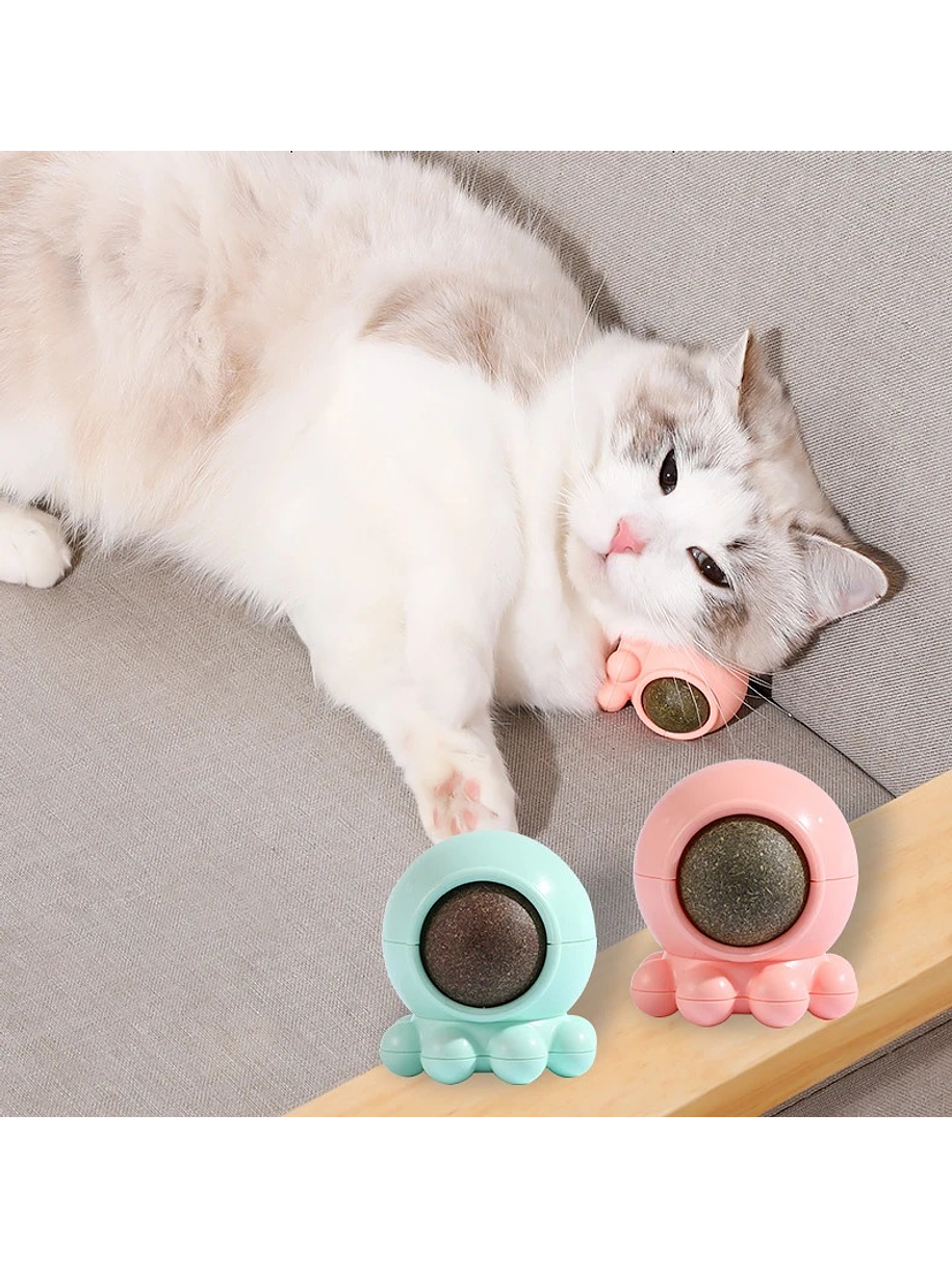 Juguete Catnip con forma de pulpo Rosado 2