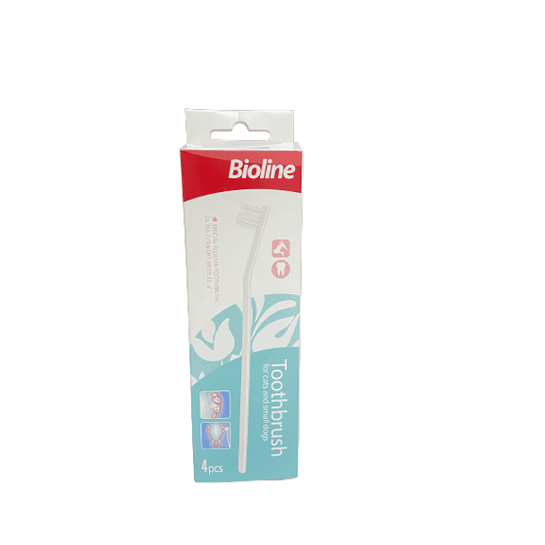 Bioline Cepillo dental para gatos 4 unidades