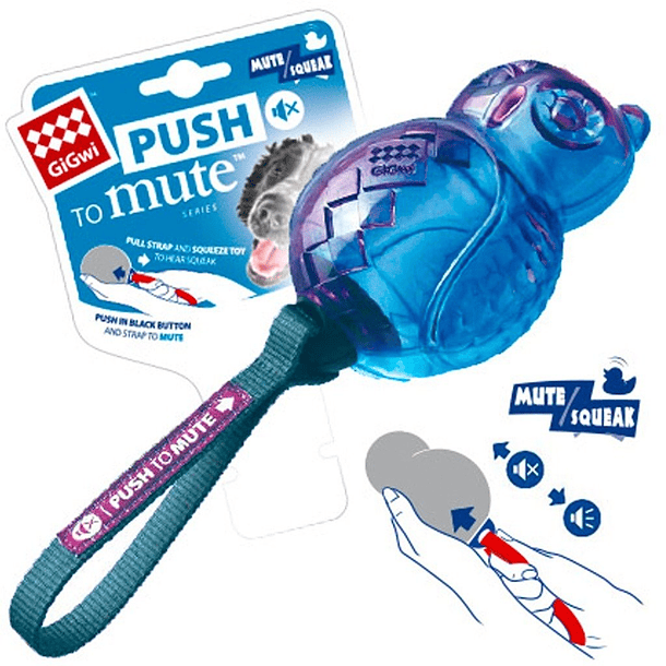 Gigwi Push to Mute Buho Azul con Morado