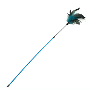 Feline Varilla de Plumas Azules segmento flexible