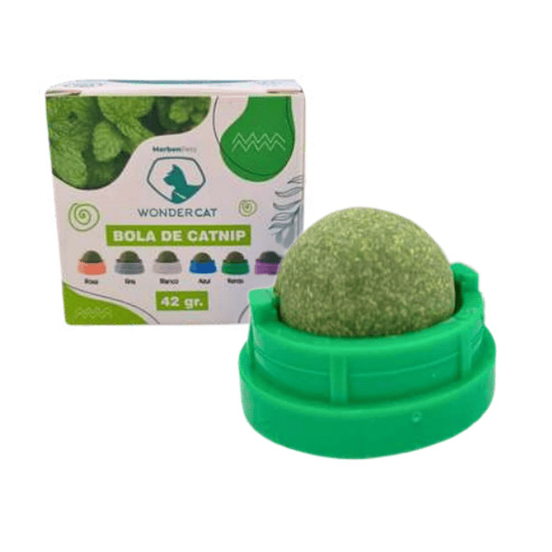 Wonder Cat Bola Giratoria de Catnip Verde