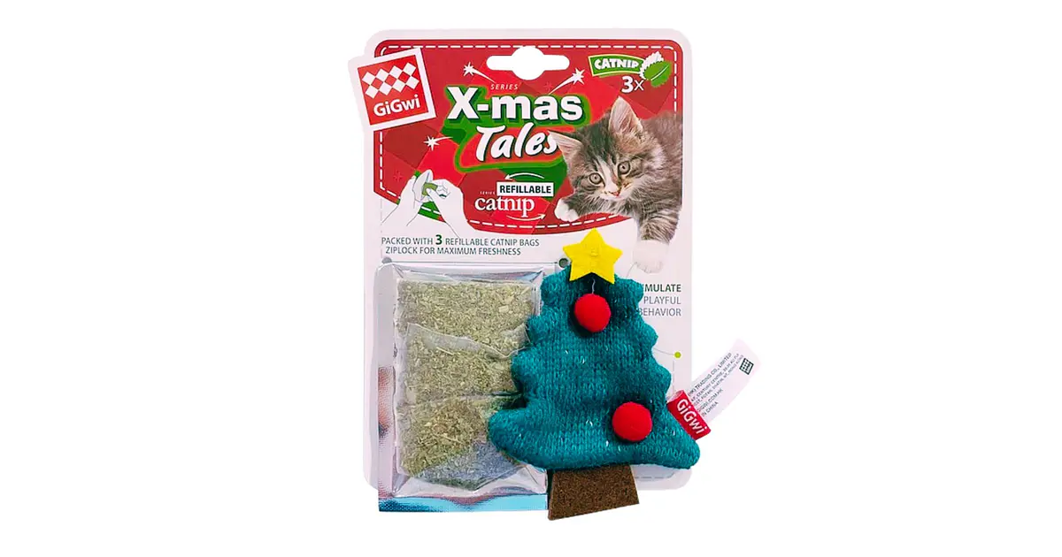 Gigwi Peluche Arbol Navideño Con Catnip