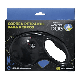 Correa Retractil color Negro 5m
