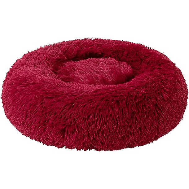 Cama antiestrés de 60cm para gatos color Burdeo