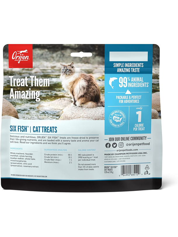Orijen Six Fish Cat Treats 2