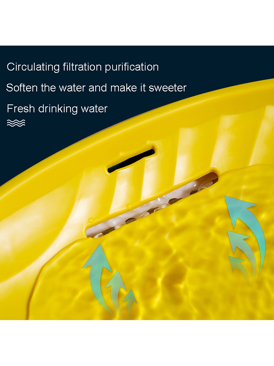 Fuente de Agua para Gatos Diseño Orejas Color Morado 4