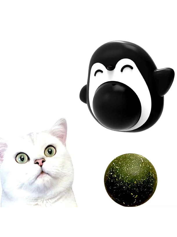 Pingüino con Bola de Catnip Giratoria 3
