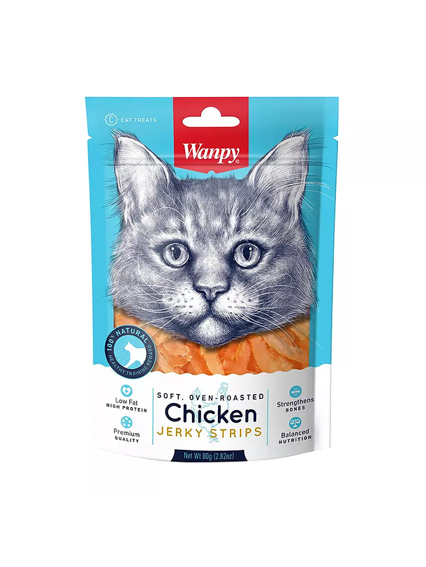 Wanpy Soft Chicken Jerky Strips 1