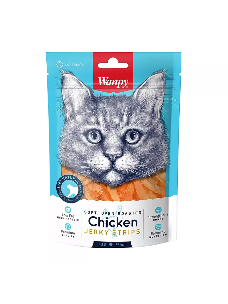 Wanpy Soft Chicken Jerky Strips 1