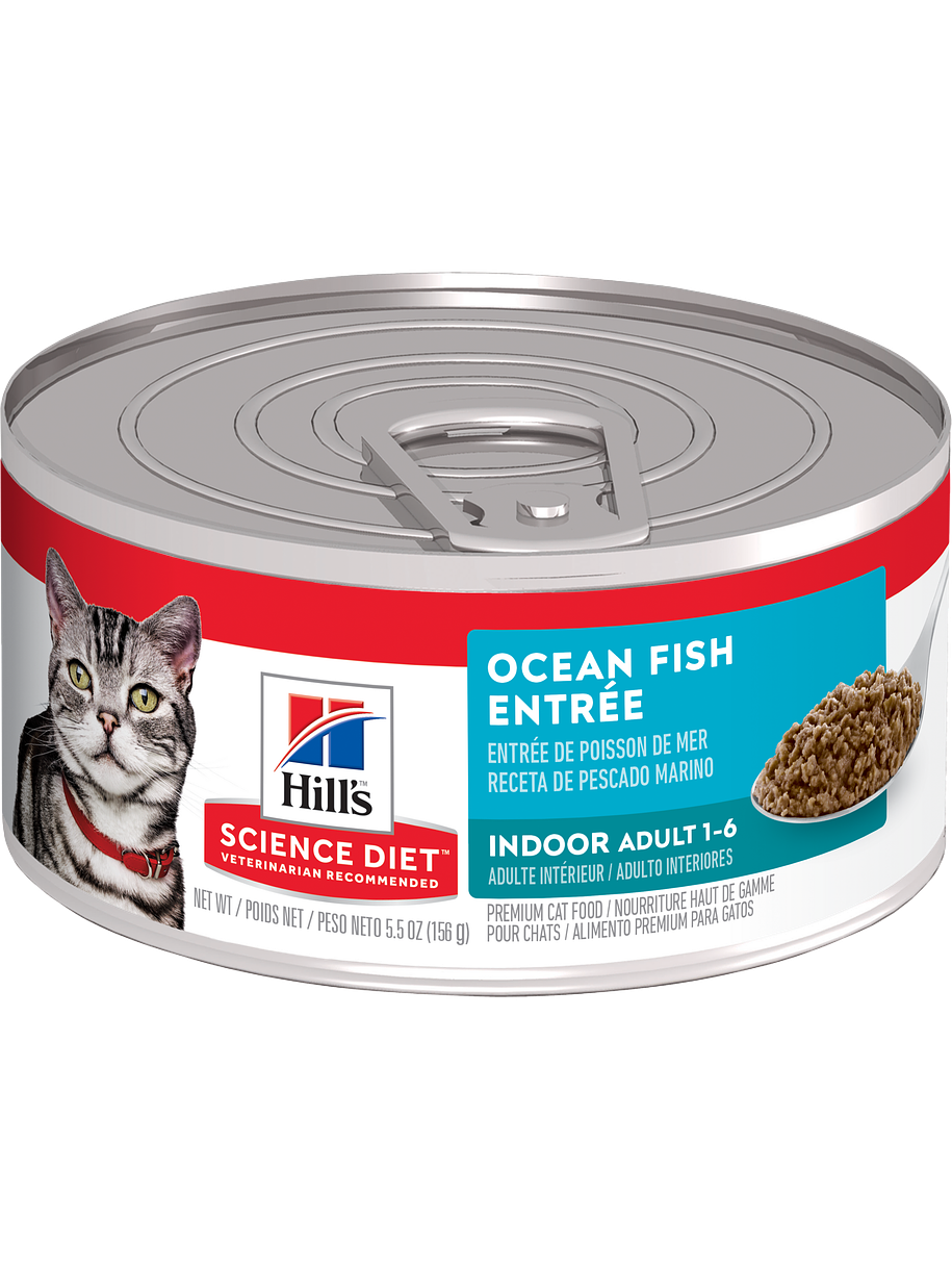 Hills Science Diet Lata Gato Indoor Ocean Fish 156g 1