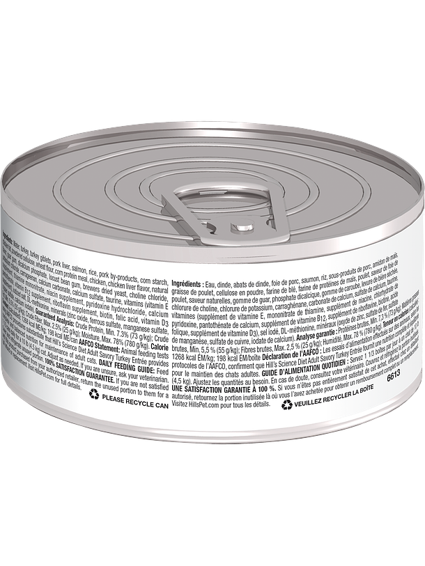 Hills Science Diet Gato Lata Pavo 156g 2