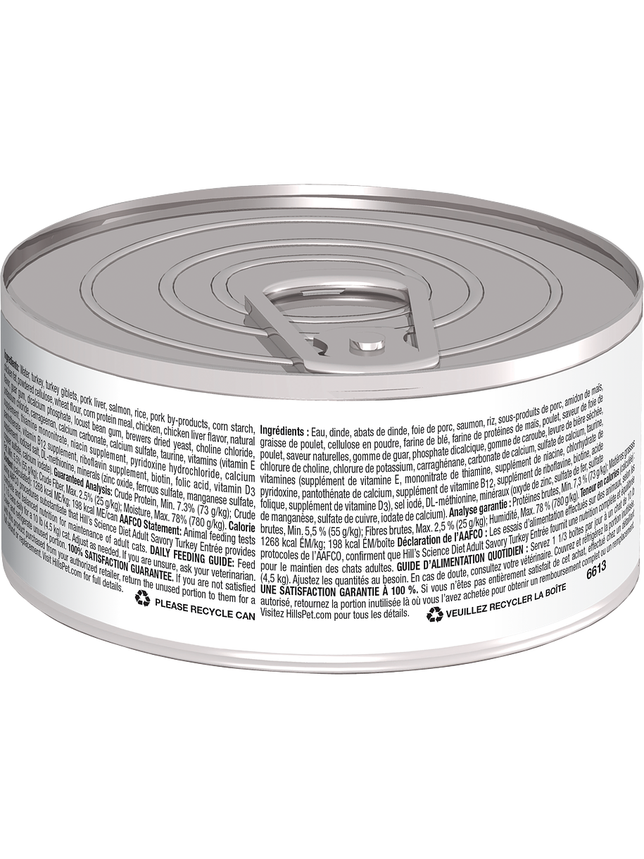 Hills Science Diet Gato Lata Pavo 156g 2