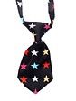 Corbata Para Mascotas Negra con Estrellas de Colores - Miniatura 1