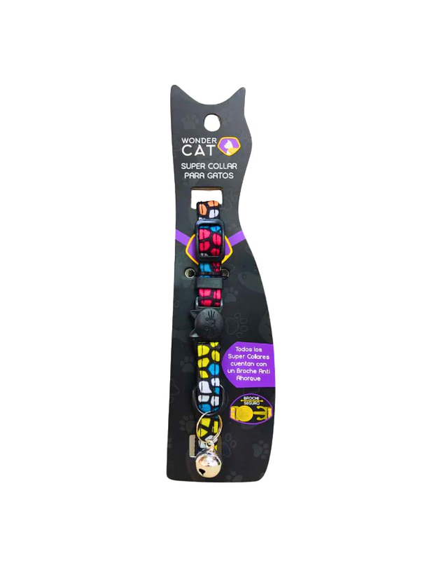 Wonder Cat Collar Antiahorque Diseño Rocas 1