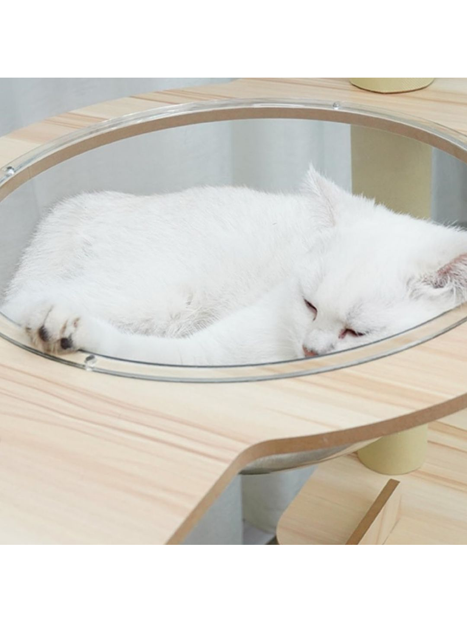 Rascador con Cápsula Y Casa de Madera XL 4