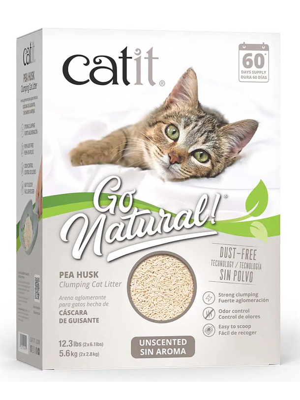 Catit Go Natural Arena Biodegradable Sin Aroma 5.6Kg 1
