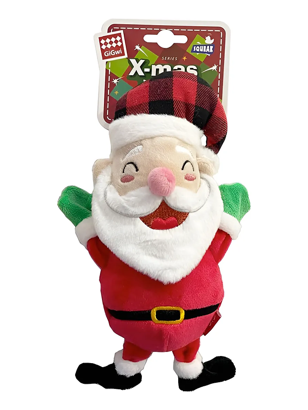 Gigwi Peluche Viejo Pascuero Tamaño Grande Para Mascotas 1