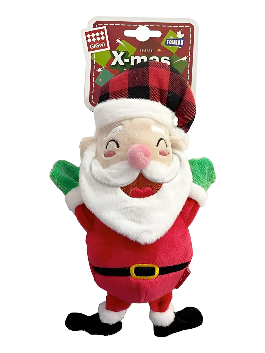 Gigwi Peluche Viejo Pascuero Tamaño Grande Para Mascotas 1