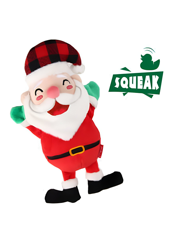 Gigwi Peluche Viejo Pascuero Tamaño Grande Para Mascotas 2