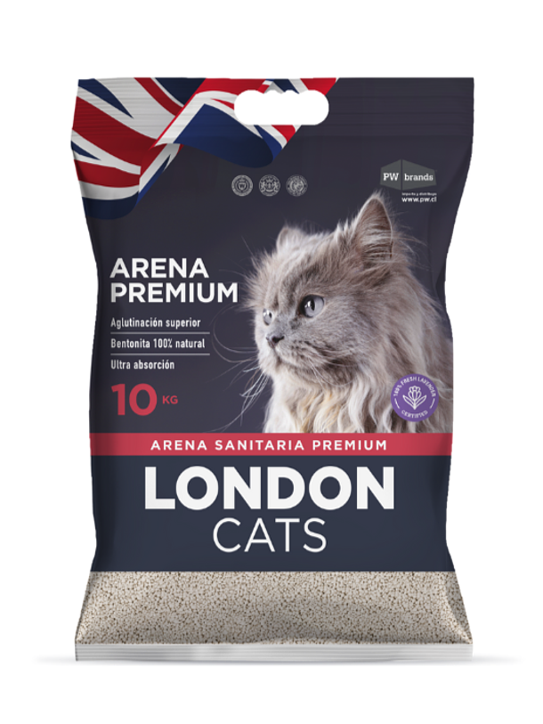 London Cats Arena Sanitaria 10Kg Aroma Lavanda 1