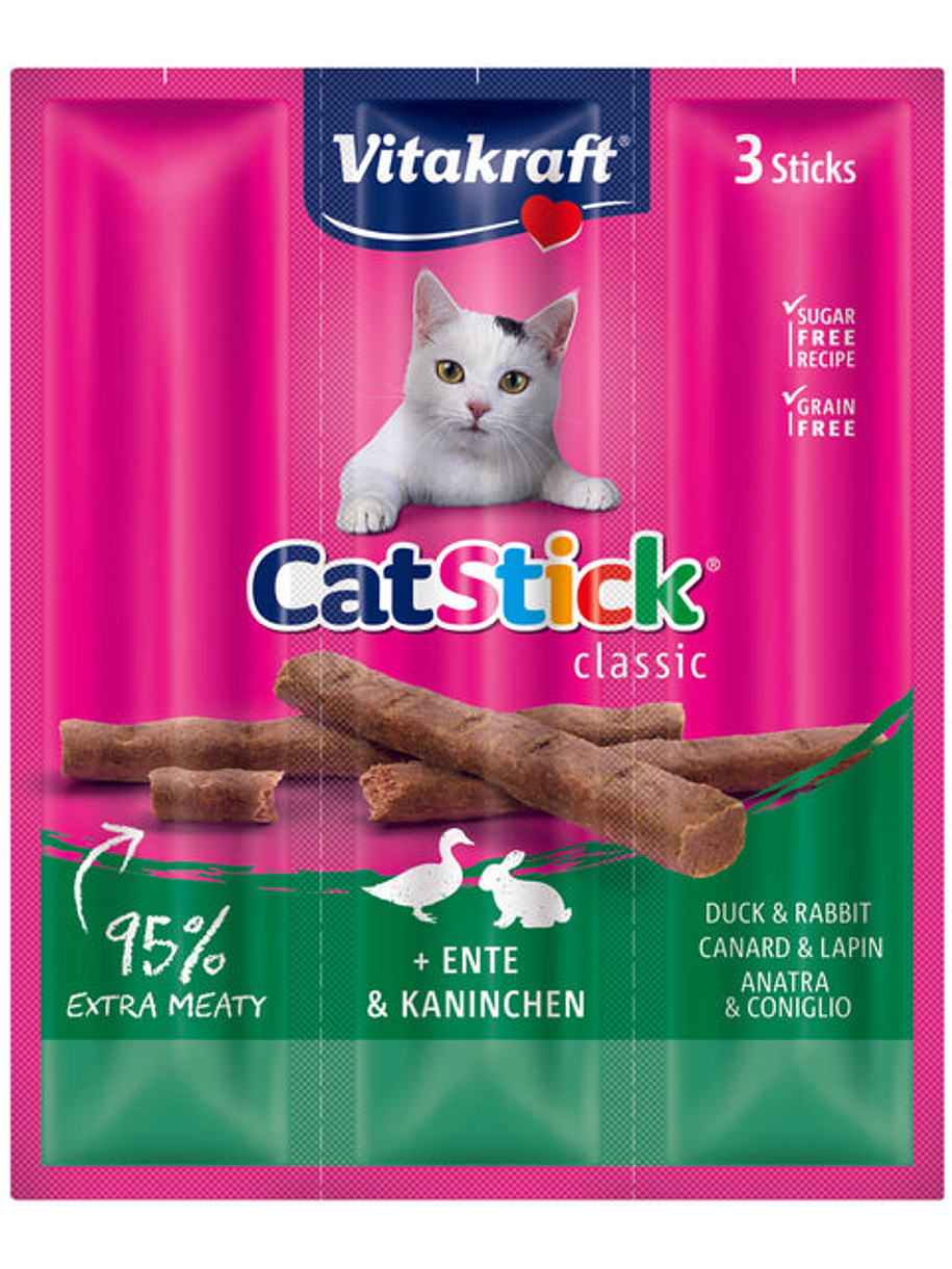 Pack Vitakraft Stick 20 unidades pato y conejo 2