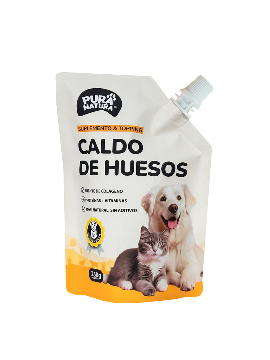 Pura Natura Caldo de Huesos Para Gatos y Perros 1