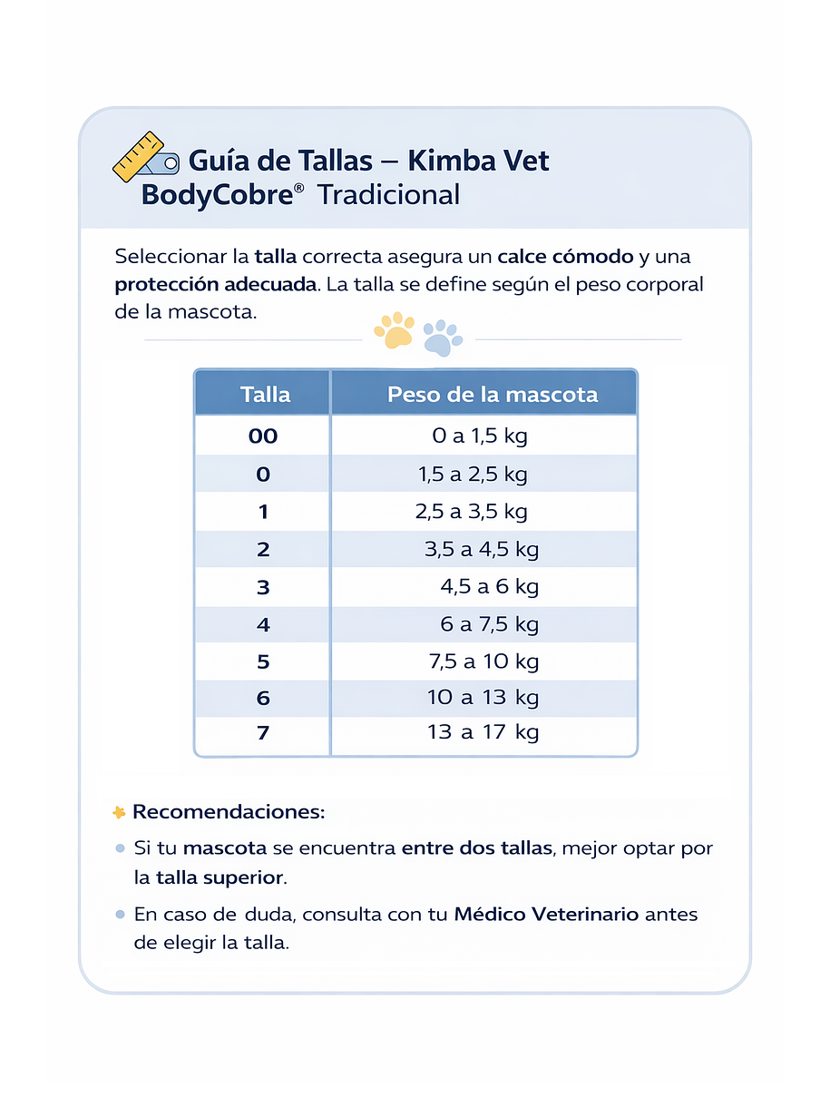 Kimba Vet Body Cobre Talla 1 3
